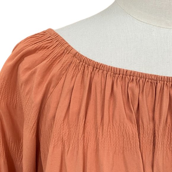 Elizabeth and James Boho Slouchy Shirt Flowy Peasant Festival Coachella Sz L/XL - Picture 3 of 16